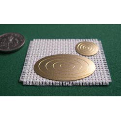 Oval place mat on cream setting