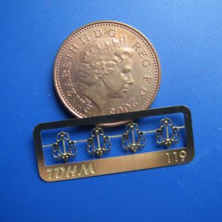 4 Ornate Buckles - Brass