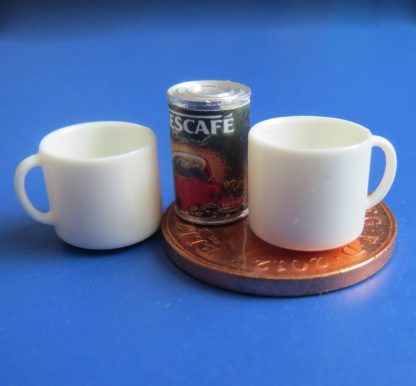 Tin of Coffee with 2 Mugs