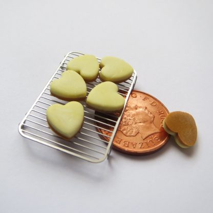 Cake Rack + Lemon Iced Heart Biscuits