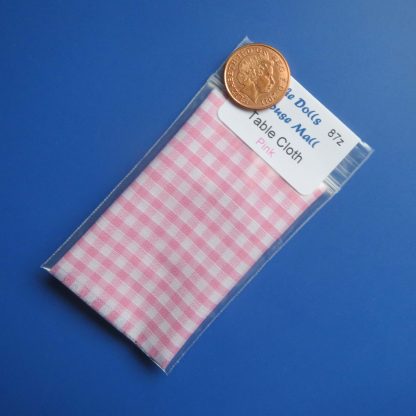 Pink Gingham Table Cloth