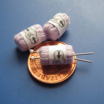 3 Balls of Lilac Knitting Yarn