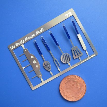 Kitchen Utensils Kit with Dark Blue Handles