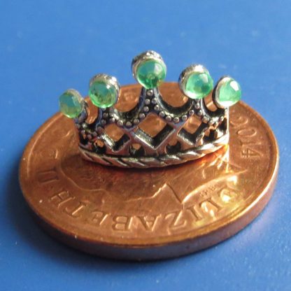 Tiara with Green Crystals