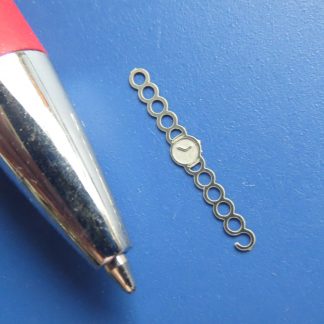 Round St Steel Watch with Linked Strap