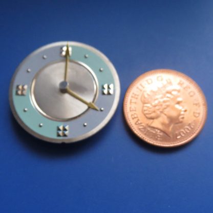 Stainless Steel Clock.....Aqua/Grey