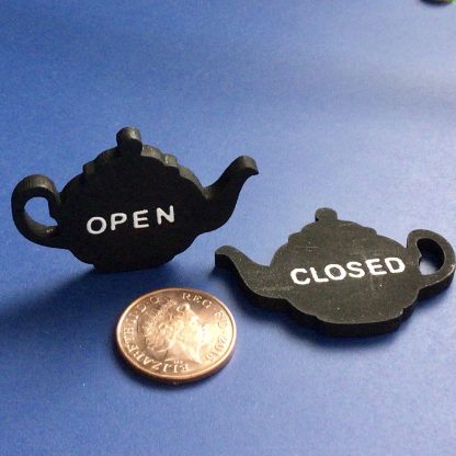 Open/Closed Wooden Teapot