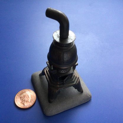 Pot Belly Stove on Stone Step.....SOLD
