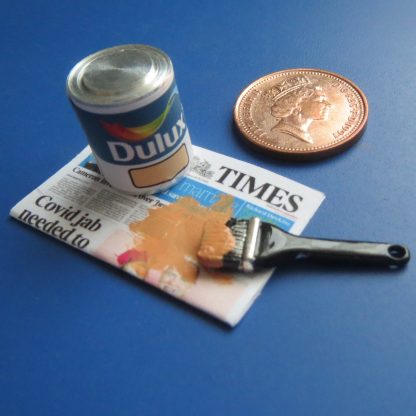 Tin of Paint - Orange + Brush