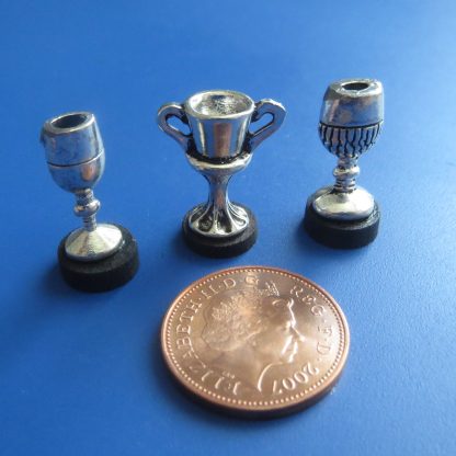 3 Silver Trophies