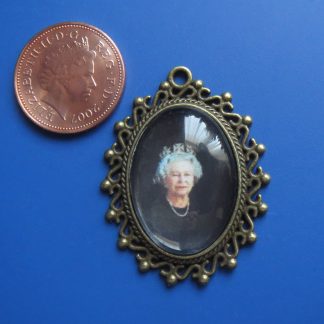 The Queen in Oval Gilt Frame 1...Bevelled Glass....SOLD
