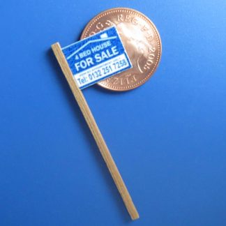 1/48th Scale HOUSE For Sale Sign (Blue)