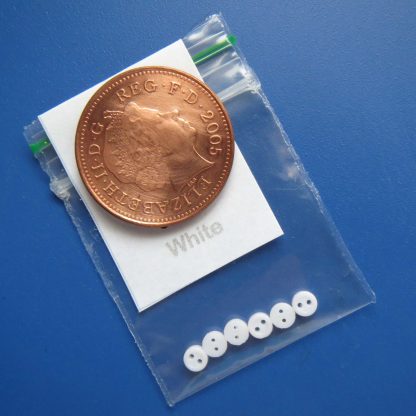 3mm  White Buttons