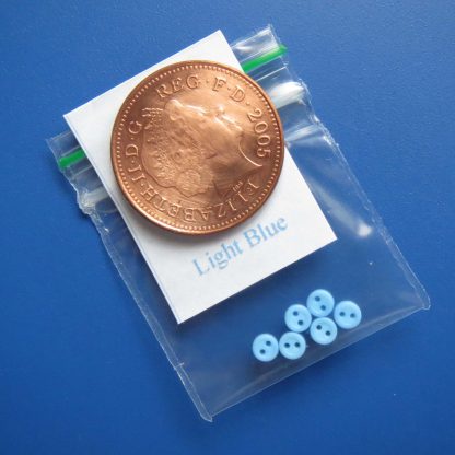 3mm  Light Blue Buttons