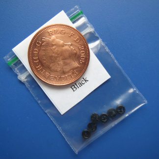 3mm  Black Buttons