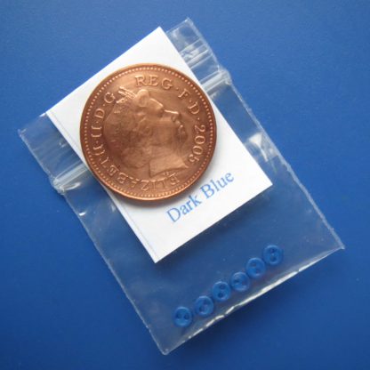 3mm Dark Blue Buttons