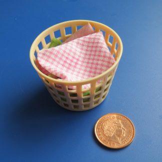 Large Beige Laundry Basket....Full
