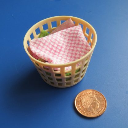 Large Beige Laundry Basket....Full