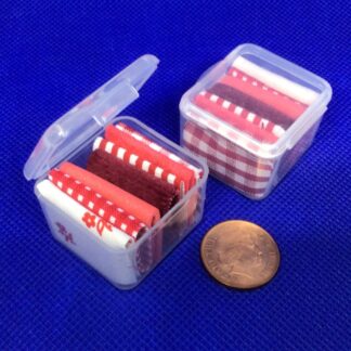 Box of Fabric….Red