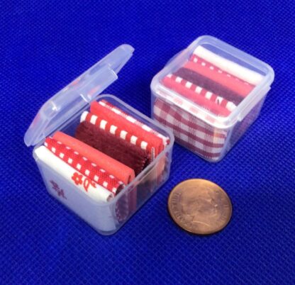 Box of Fabric….Red