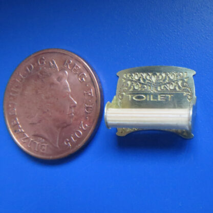 Brass Toilet Roll Holder - Empty