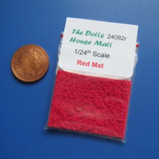 1/24th Scale Red Bath Mat  ( SALE )